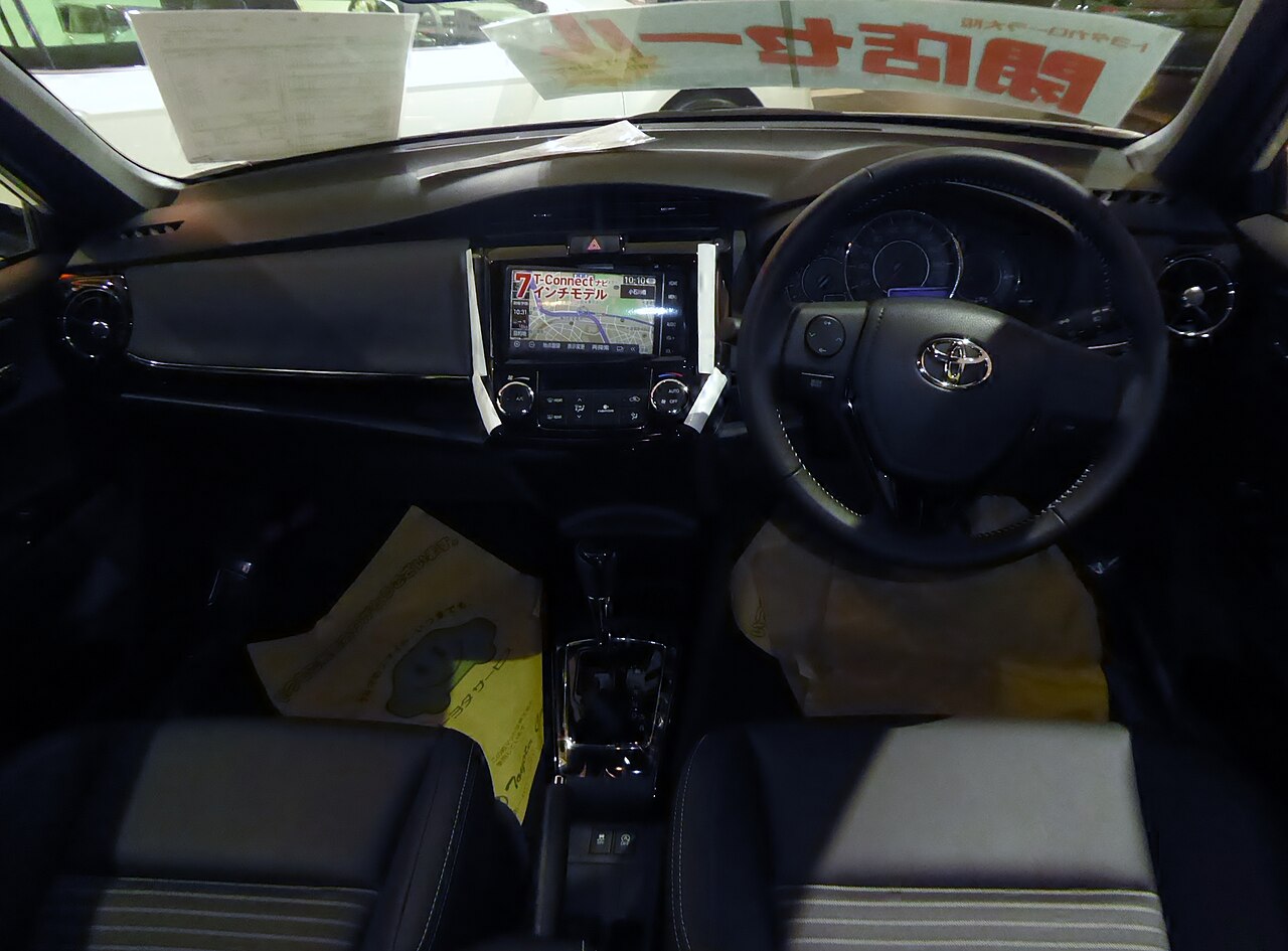 Toyota Corolla Fielder — interior, dashboard and cabin