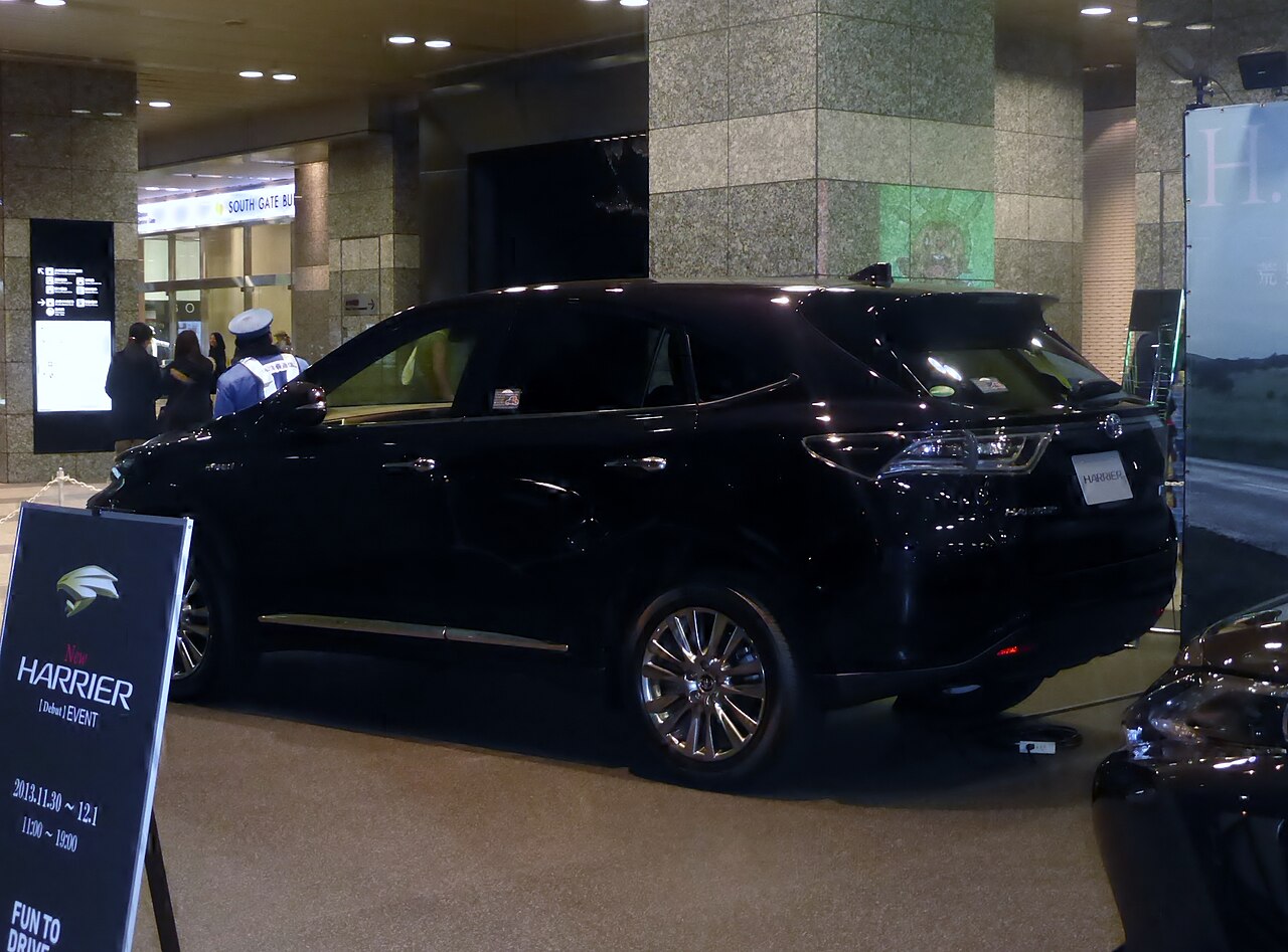2020 Toyota Harrier — rear three-quarter view